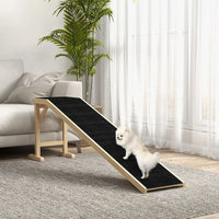 HKM-2669117 Dog Ramp for Bed with Non-Slip Carpet and Flat Top Platform for Easy Access