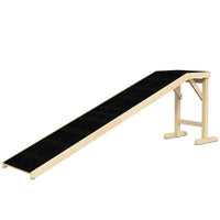 HKM-2669117 Dog Ramp for Bed with Non-Slip Carpet and Flat Top Platform for Easy Access