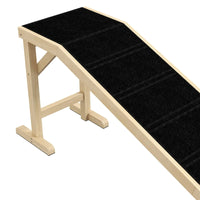 HKM-2669117 Dog Ramp for Bed with Non-Slip Carpet and Flat Top Platform for Easy Access