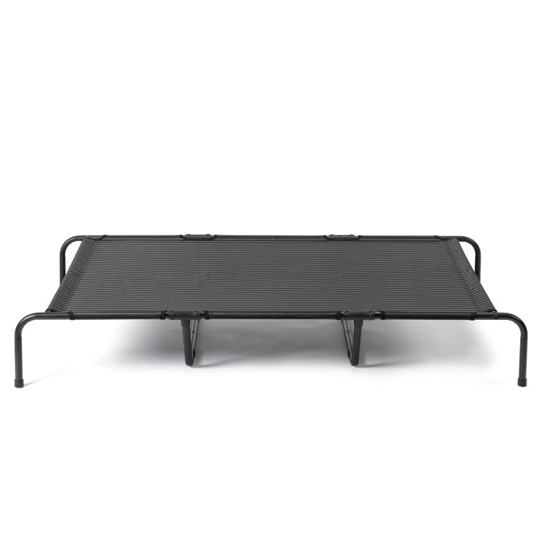 HKM-2669373 Elevated Dog Bed with Textilene Mesh and Powder-Coated Steel, Ideal for Indoor and Outdoor Use
