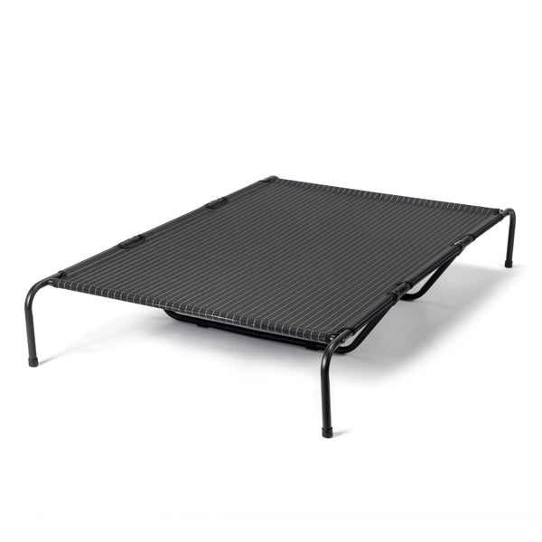HKM-2669373 Elevated Dog Bed with Textilene Mesh and Powder-Coated Steel, Ideal for Indoor and Outdoor Use