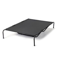 HKM-2669373 Elevated Dog Bed with Textilene Mesh and Powder-Coated Steel, Ideal for Indoor and Outdoor Use