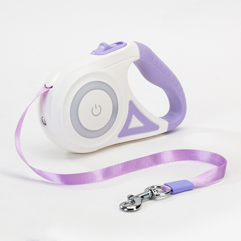 HKM-2670525 Retractable Dog Leash with Collar - Automatic Traction Rope for Small to Large Pets