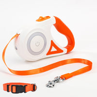HKM-2670525 Retractable Dog Leash with Collar - Automatic Traction Rope for Small to Large Pets