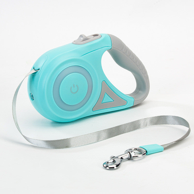 HKM-2670525 Retractable Dog Leash with Collar - Automatic Traction Rope for Small to Large Pets
