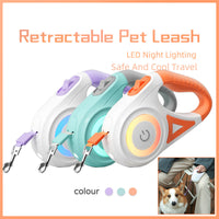 HKM-2670525 Retractable Dog Leash with Collar - Automatic Traction Rope for Small to Large Pets