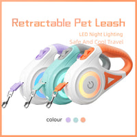 HKM-2670525 Retractable Dog Leash with Collar - Automatic Traction Rope for Small to Large Pets