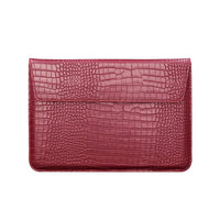 HKM-267091 Portable PU Leather Tablet and Laptop Sleeve Bag with Stand for 11 to 15 Inch Devices