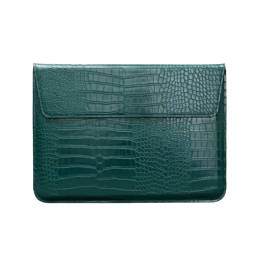 HKM-267091 Portable PU Leather Tablet and Laptop Sleeve Bag with Stand for 11 to 15 Inch Devices