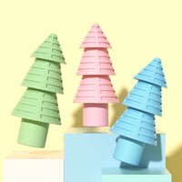 HKM-2671549 Medium TPR Christmas Tree Chew Toy for Pets - Available in Blue, Pink, Green