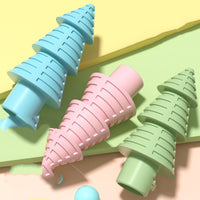 HKM-2671549 Medium TPR Christmas Tree Chew Toy for Pets - Available in Blue, Pink, Green