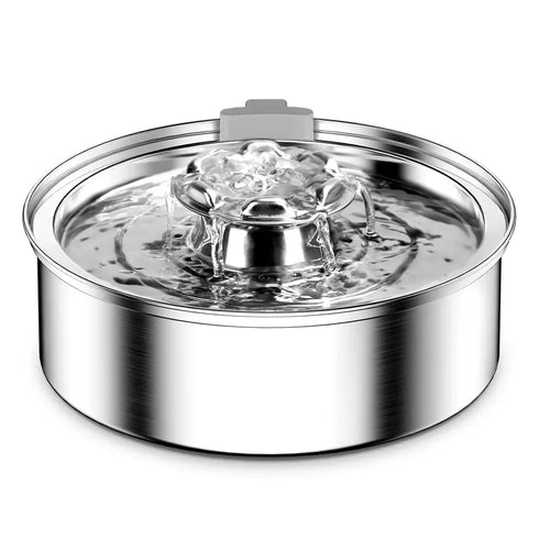 HKM-267155 Durable Stainless Steel Automatic Pet Water Fountain Dispenser for Cats