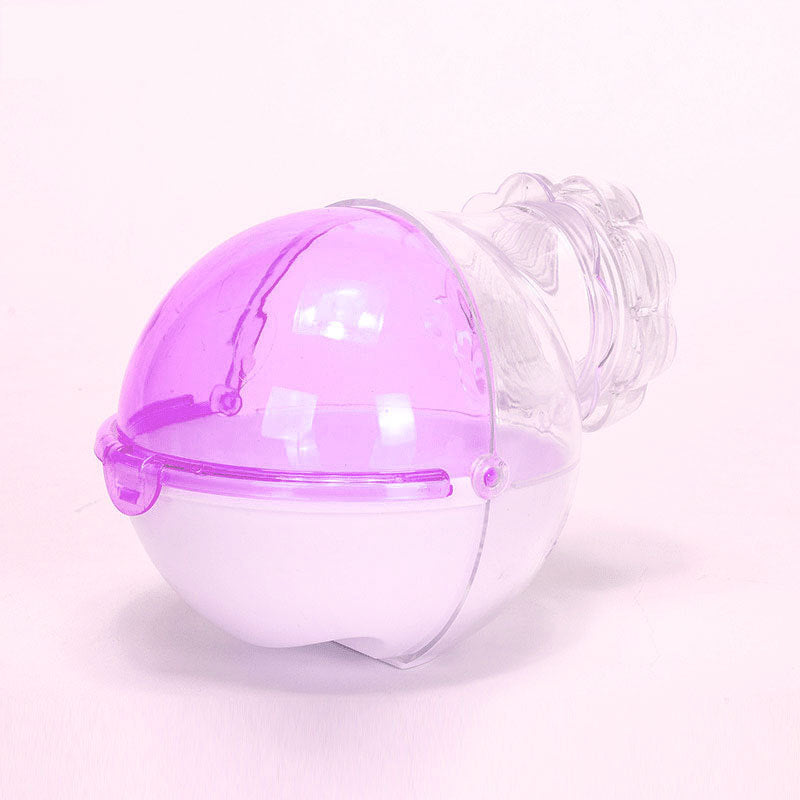 HKM-2672957 Acrylic Hamster Bathroom Cage Box - Blue/Pink, Compact and Easy to Clean