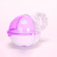 HKM-2672957 Acrylic Hamster Bathroom Cage Box - Blue/Pink, Compact and Easy to Clean