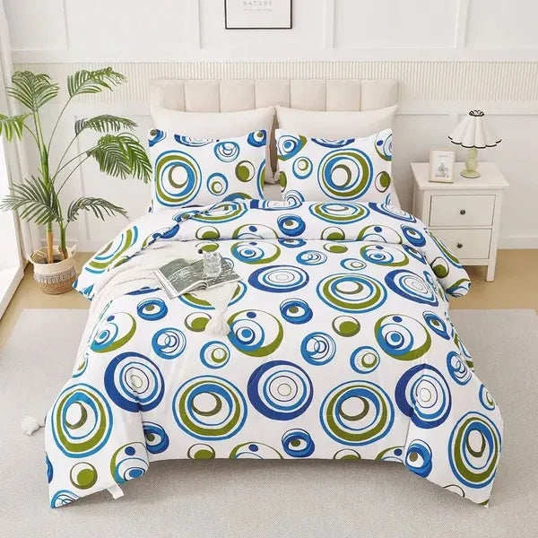 HKM-267347 Urban Aura 3-Piece Quilt Set - Soft, Stylish Bedding for Any Bedroom
