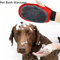 HKM-2673981 Pet Bathing Glove & Grooming Mitten for Easy Hair Removal and Cleaning