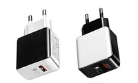 HKM-267411 18W Quick Charge 3.0 USB Wall Charger for iPhone, Samsung, Huawei - EU Plug