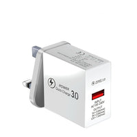 HKM-267411 18W Quick Charge 3.0 USB Wall Charger for iPhone, Samsung, Huawei - EU Plug