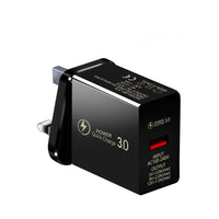 HKM-267411 18W Quick Charge 3.0 USB Wall Charger for iPhone, Samsung, Huawei - EU Plug