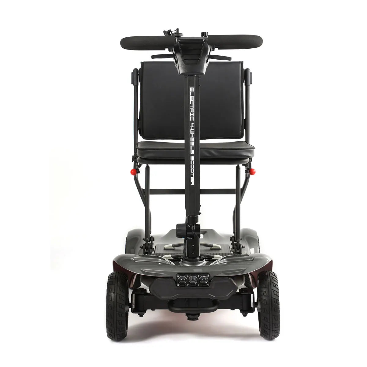 HKM-267411 Lightweight 4 Wheel All Terrain Mobility Scooter, Portable Folding Design, Black, Range 20KM, Max Speed 8KM/H, 24V Lithium Battery