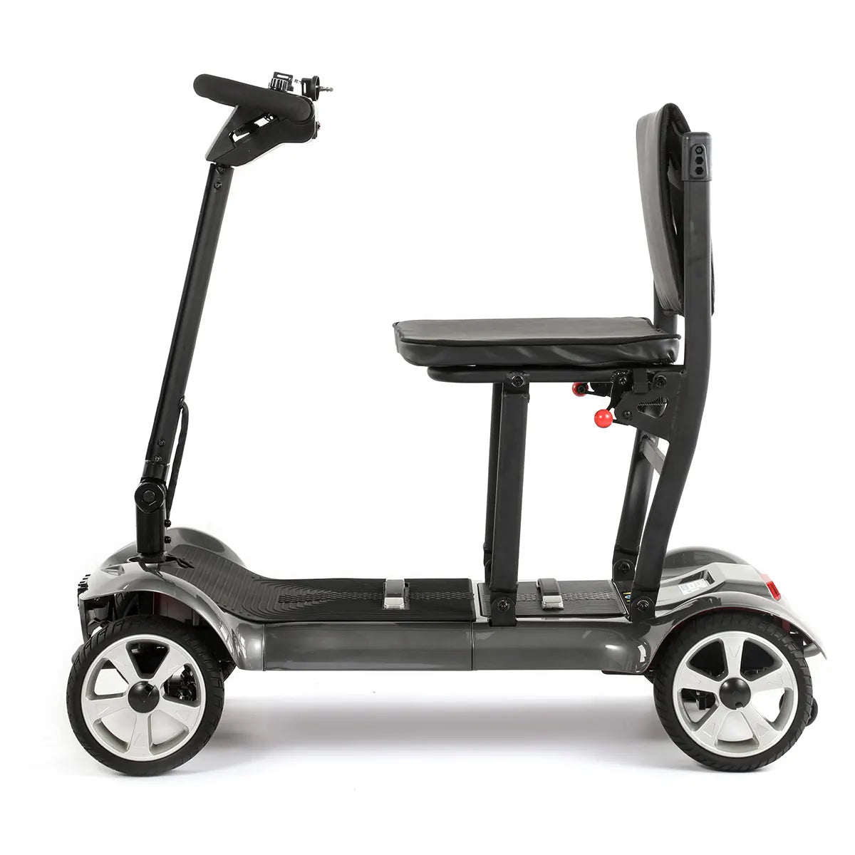 HKM-267411 Lightweight 4 Wheel All Terrain Mobility Scooter, Portable Folding Design, Black, Range 20KM, Max Speed 8KM/H, 24V Lithium Battery