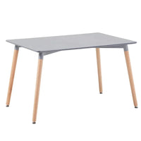 HKM-267411 Modern MDF Wooden Dining Table for Kitchen and Dining Room Use
