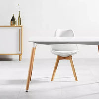 HKM-267411 Modern MDF Wooden Dining Table for Kitchen and Dining Room Use