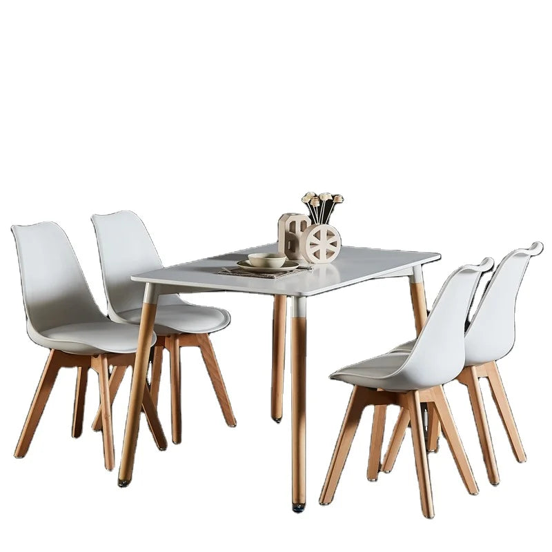 HKM-267411 Modern MDF Wooden Dining Table for Kitchen and Dining Room Use