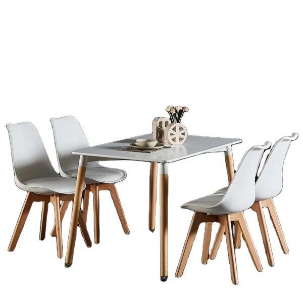 HKM-267411 Modern MDF Wooden Dining Table for Kitchen and Dining Room Use