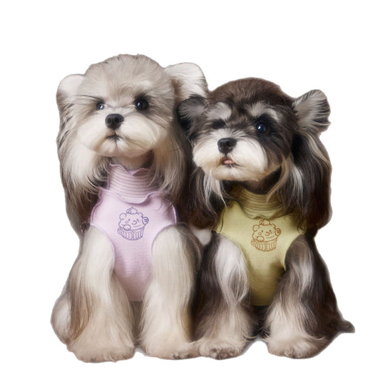 HKM-2675261 Reversible Striped Lace Sleeveless Tank Top for Pets - Multiple Colors and Sizes