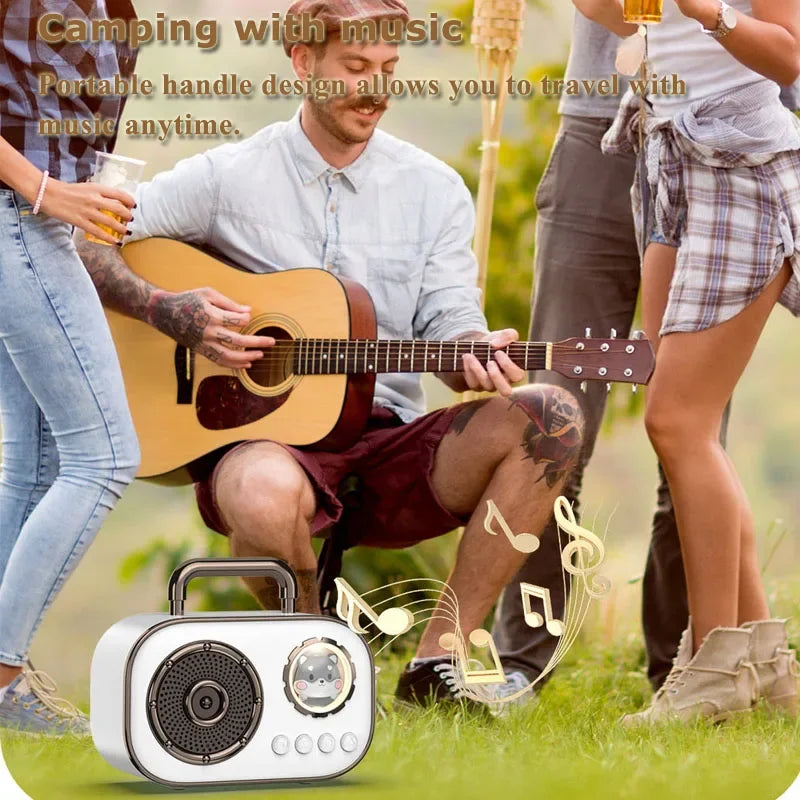 HKM-267539 Portable Mini Karaoke Speaker for Home and Outdoor Use – Wireless Family Singing Device