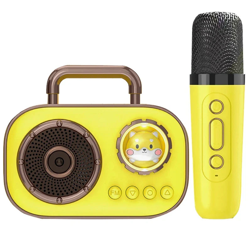 HKM-267539 Portable Mini Karaoke Speaker for Home and Outdoor Use – Wireless Family Singing Device