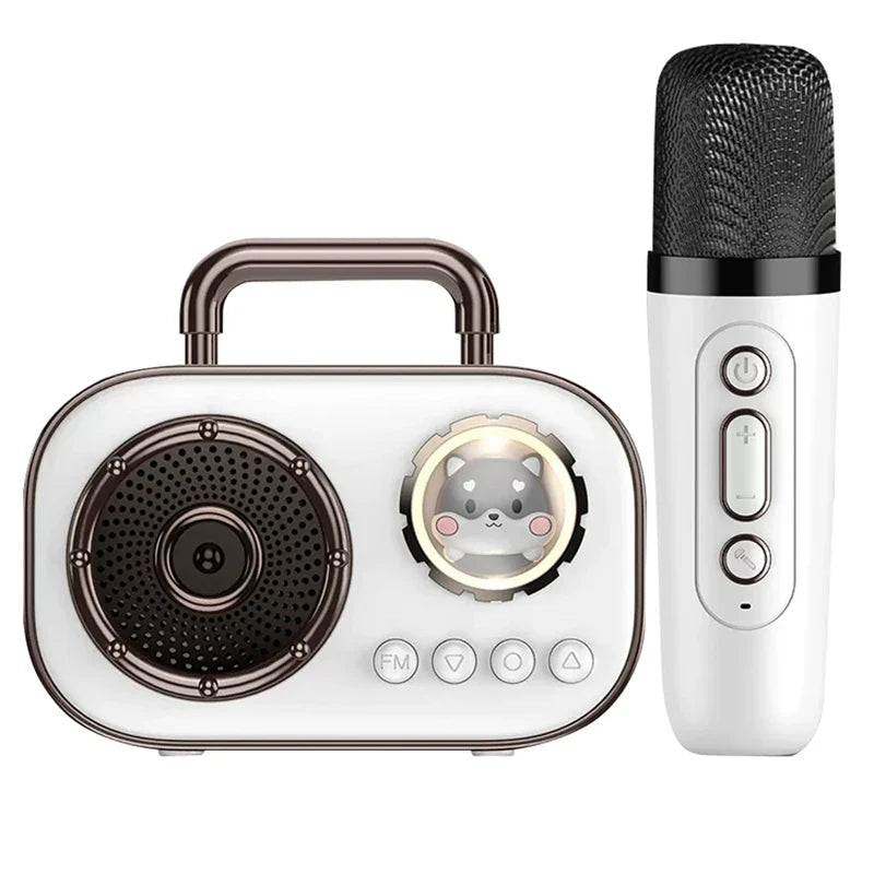 HKM-267539 Portable Mini Karaoke Speaker for Home and Outdoor Use – Wireless Family Singing Device