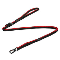 HKM-2676285 Durable Nylon Dog Walking Traction Belt with Adjustable Length, Red/Yellow