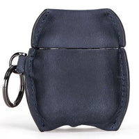HKM-267731 Leather Case for AirPods 1/2 Generation - Soft Shell in Brown, Sapphire Blue, or Wine Red
