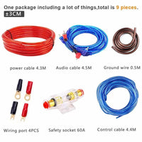HKM-267859 RCA Audio Cable with Copper-Clad Aluminum Core for Subwoofer Amplifier Connection
