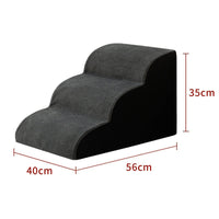 HKM-2679741 Wooden Pet Stairs for Dogs - Removable and Washable Bed Steps