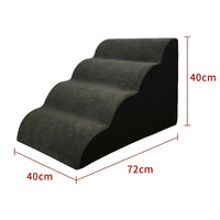 HKM-2679741 Wooden Pet Stairs for Dogs - Removable and Washable Bed Steps