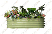 HKM-268051 Metal Raised Garden Bed Planters Kit in Various Sizes with Durable Liner for Home Nursery Gardening