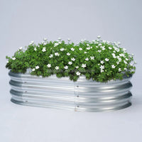 HKM-268051 Metal Raised Garden Bed Planters Kit in Various Sizes with Durable Liner for Home Nursery Gardening