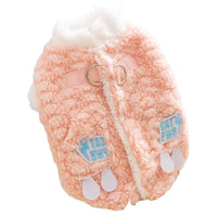 HKM-2681021 Cozy Winter Dog Jacket with Soft Fleece Lining and Playful Patch Design for Small to Medium Dogs