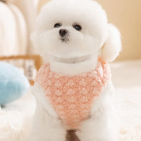 HKM-2681021 Cozy Winter Dog Jacket with Soft Fleece Lining and Playful Patch Design for Small to Medium Dogs