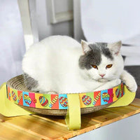 HKM-2682429 Corrugated Paper Round Cat Scratcher Toy - 35x35x10cm