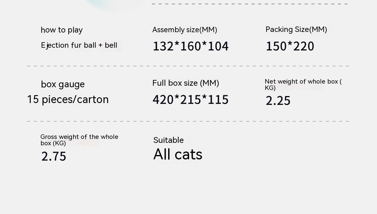 HKM-2683069 Interactive Cat Toy for Boredom Relief - Pine, Acrylic & Cashmere Design