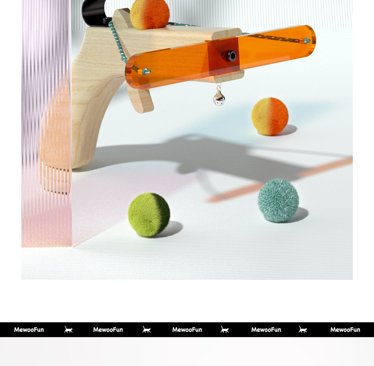HKM-2683069 Interactive Cat Toy for Boredom Relief - Pine, Acrylic & Cashmere Design