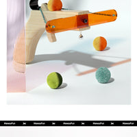 HKM-2683069 Interactive Cat Toy for Boredom Relief - Pine, Acrylic & Cashmere Design