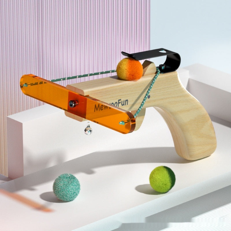 HKM-2683069 Interactive Cat Toy for Boredom Relief - Pine, Acrylic & Cashmere Design