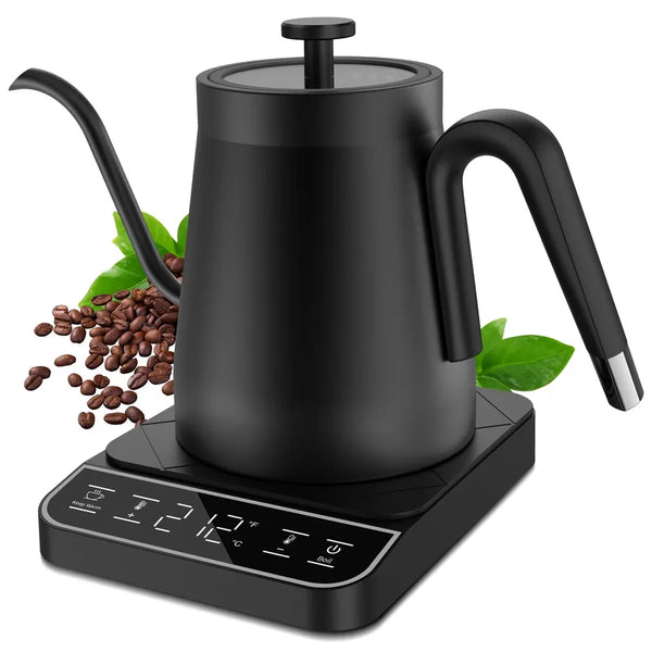 HKM-268307 Smart Gooseneck Electric Kettle for Precision Brewing - Mini Coffee and Tea Water Boiler