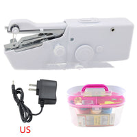 HKM-268371 Portable Handheld Electric Sewing Machine - Mini Household Sewing Tool with Sewing Box Included
