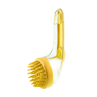 HKM-2684093 Long Handle Pet Bath and Grooming Brush with Soft Bristles and Soap Container